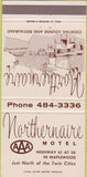 Matchbook Cover - Northernaire Motel Minneapolis MN 30 Strike