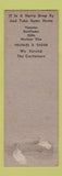 Matchbook Cover - El Charro Mexican Restaurant Austin TX