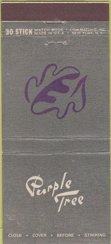 Matchbook Cover - Purple Tree Hamilton Hotel Washington DC 30 Stick