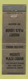 Matchbook Cover - Puckett Plaza Liquor Store Amarillo TX