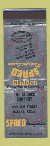Matchbook Cover - Spred Paint Glidden Dallas TX WEAR