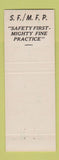 Matchbook Cover - Carbide Texas City TX Safety