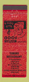 Matchbook Cover - Torero Restaurant Mexican Burien Renton WA
