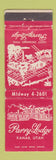 Matchbook Cover - Parry Lodge Kanab UT WEAR