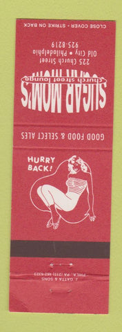 Matchbook Cover - Sugar Mom's Church Street Lounge Philadelphia PA girlie