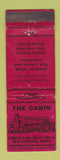 Matchbook Cover - The Cabin Restaurant Willowick OH WEAR