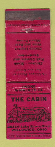 Matchbook Cover - The Cabin Restaurant Willowick OH WEAR