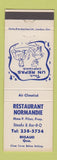 Matchbook Cover - Restaurant Normandie Rigaud QC