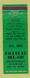 Matchbook Cover - Chateau Bel Air Ste Petronille Ile D'Orleans QC