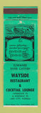 Matchbook Cover - Wayside Restaurant Lake City FL WEAR