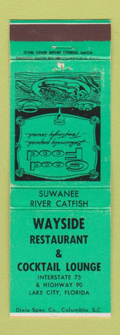Matchbook Cover - Wayside Restaurant Lake City FL WEAR