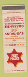 Matchbook Cover - Pest Police Control Exterminator Miami FL WEAR