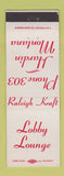 Matchbook Cover - Lobby Lounge Hardin MT