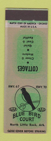 Matchbook Cover - Blue Court Motel North Little Rock AR