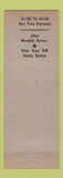Matchbook Cover - Blue Court Motel North Little Rock AR