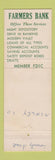 Matchbook Cover - Farmers Bank Hamburg AR