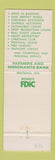 Matchbook Cover - Farmers and Merchants Bank Marianna AR