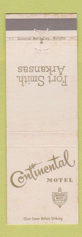 Matchbook Cover - Continental Motel Fort Smith AR