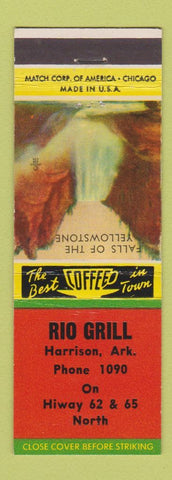 Matchbook Cover - Rio Grill Restaurant Harrison AR
