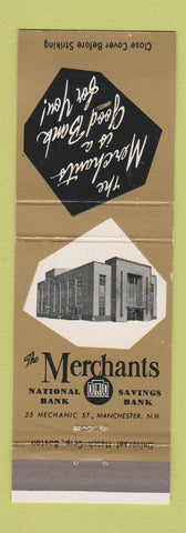 Matchbook Cover - Merchants National Bank Manchester NH