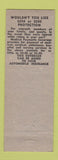 Matchbook Cover - Knowles & Hill Insurance Real Estate Concord NH
