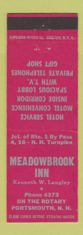 Matchbook Cover - Meadowbrook Inn Portsmouth NH