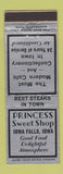 Matchbook Cover - Princess Sweet Shop Iowa Falls IA