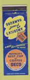 Matchbook Cover - Deco Coffee Hamburg DD Bean WEAR