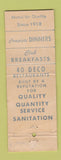 Matchbook Cover - Deco Coffee Hamburg DD Bean WEAR