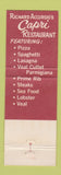 Matchbook Cover - Capri Restaurant Florida City FL