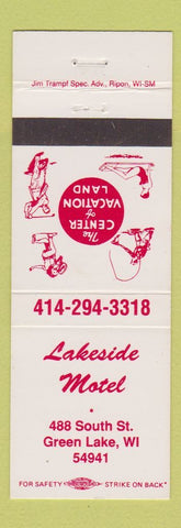 Matchbook Cover - Lakeside Motel Green Lake WI