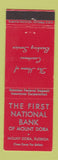 Matchbook Cover - First National Bank Mount Dora FL