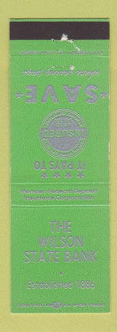 Matchbook Cover - Wilson State Bank