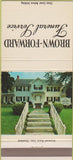Matchbook Cover - Brown Forward Funeral Home Cleveland OH 30 Strike
