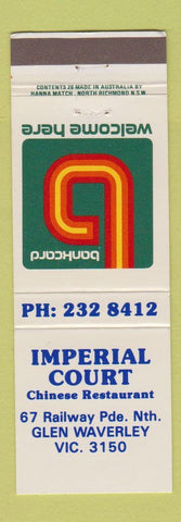 Matchbook Cover - Imperial Court Chinese Restaurant Glen Waverley Australia