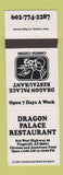 Matchbook Cover - Dragon Palace Restaurant Flagstaff AZ