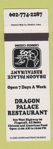 Matchbook Cover - Dragon Palace Restaurant Flagstaff AZ