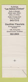 Matchbook Cover - Restaurant L'Oncle Oh Sherbrooke QC Chinese