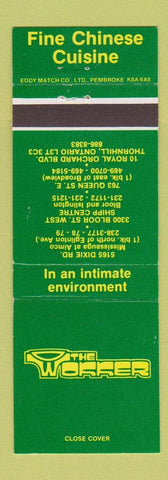 Matchbook Cover - The Wokker Chinese Restaurant Toronto Thornhill ON
