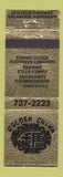 Matchbook Cover - Golden China Chinese Restaurant Erlanger KY