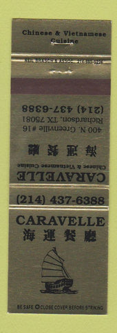 Matchbook Cover - Caravelle Chinese Vietnamese Restaurant Richardson TX