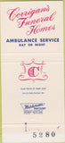 Matchbook Cover - Corrigan's Funeral Home Cleveland OH 30 Strike