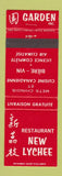 Matchbook Cover - Restaurant New Lychee Chinese Montreal QC
