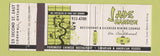 Matchbook Cover - Jade Garden Restaurant Chinese Cornwall ON WEAR