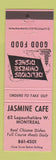 Matchbook Cover - Jasmine Cafe Chinese Montreal QC WEAR