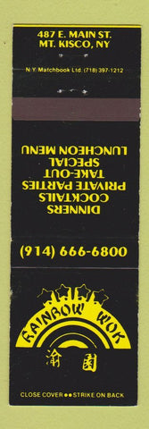 Matchbook Cover - Rainbow Wok Chinese Restaurant Mount Kisco NY