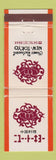 Matchbook Cover - New Tokyo Chinese Restaurant Foreign