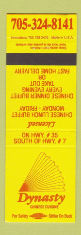 Matchbook Cover - Dynasty Chinese Restaurant