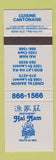 Matchbook Cover - Restaurant Hai Nam Chinese Montreal QC