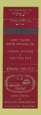 Matchbook Cover - Peking Chinese Restaurant Sydney NS
